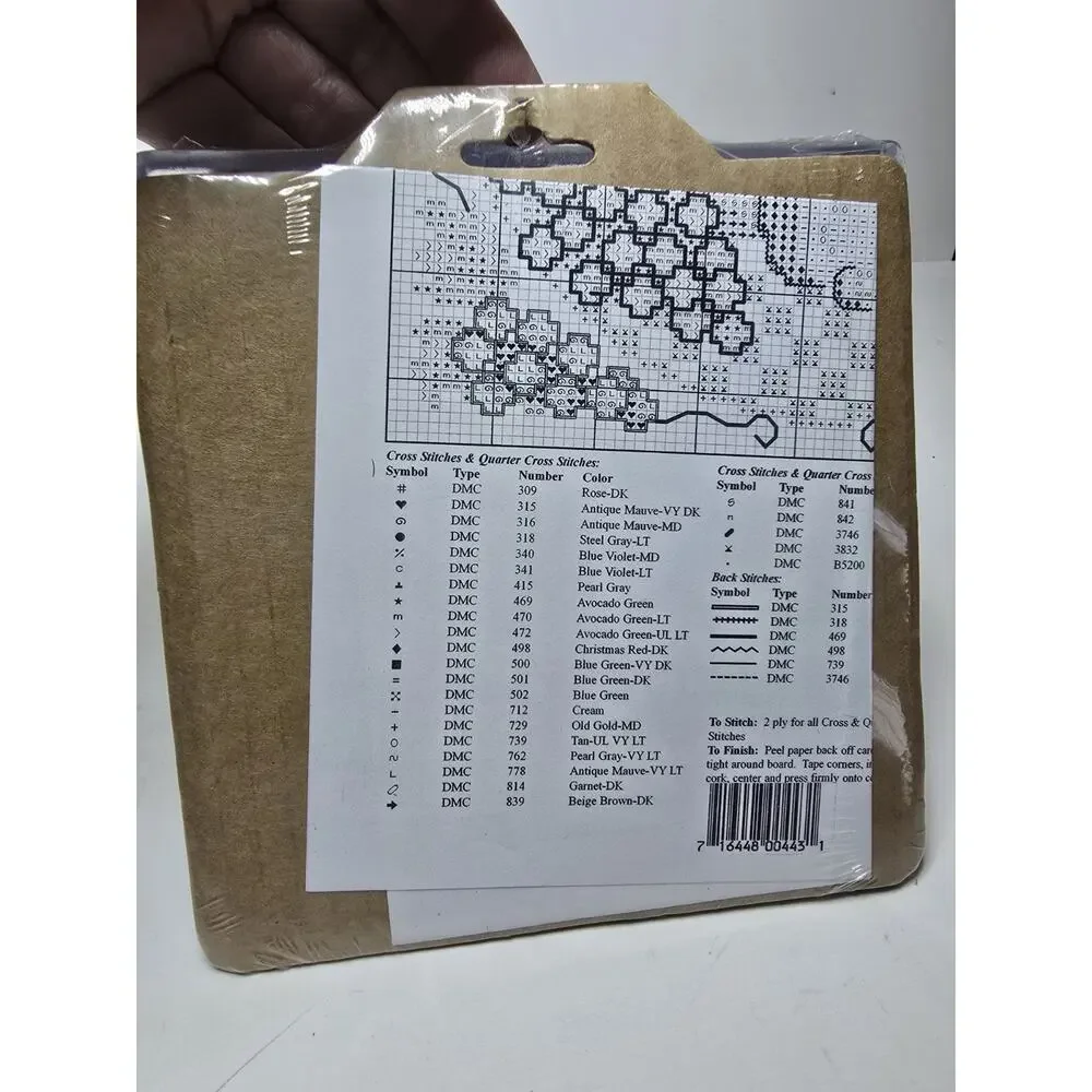 NEW Cross Stitch Kit Trivet WINE, GRAPE VINES (CS6)
